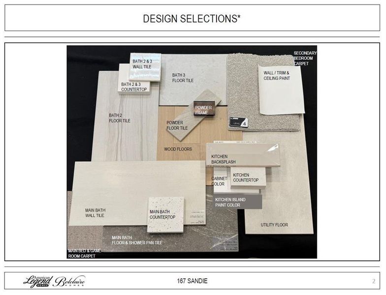 Design selections - Representative photo