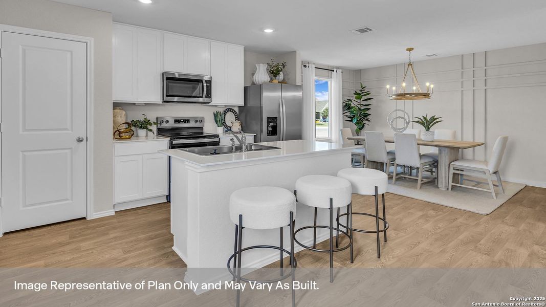 Furnished interior view inside a new home in Spring Valley, New Braunfels (Image 23).