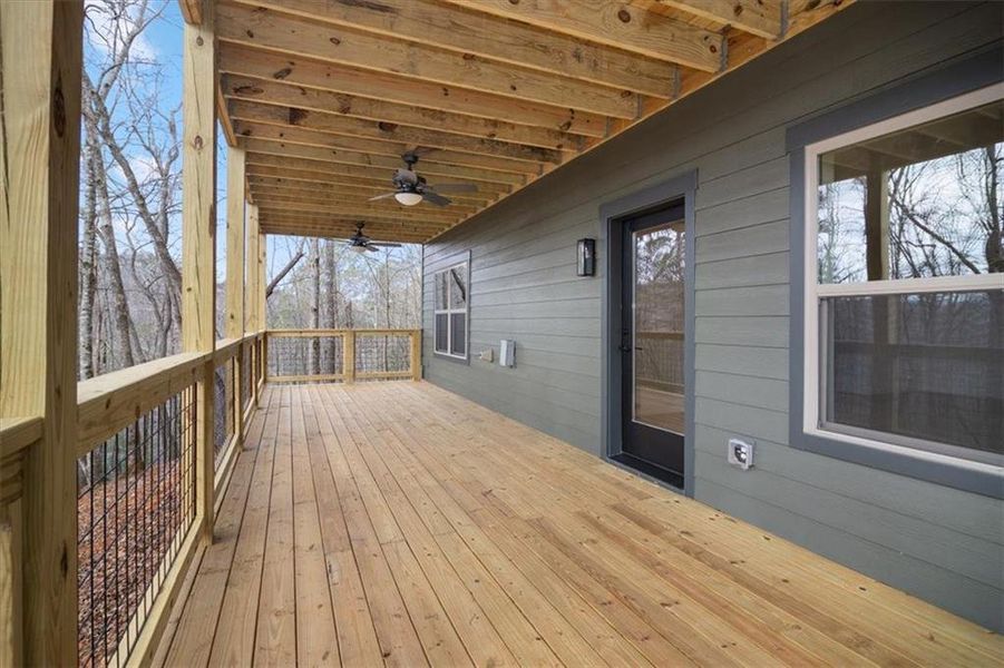 Exterior details and patio area of a home in , Ellijay (Image 4).