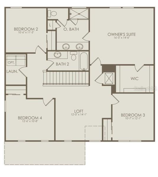 2D floor plan layout of this home in , Davenport, FL (Image 3).