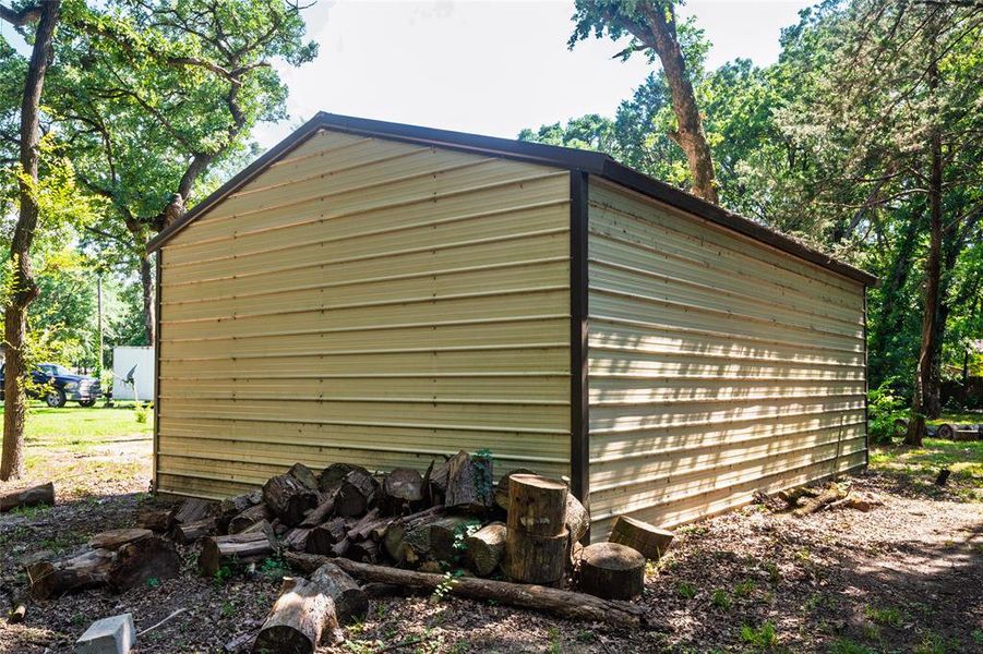 View of outbuilding