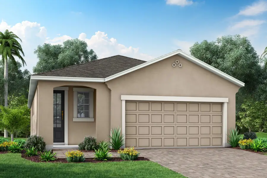 Representative exterior photo of a completed home built from the Greenway by Mattamy Homes in Crosswind Ranch, Parrish, FL (Image 5).