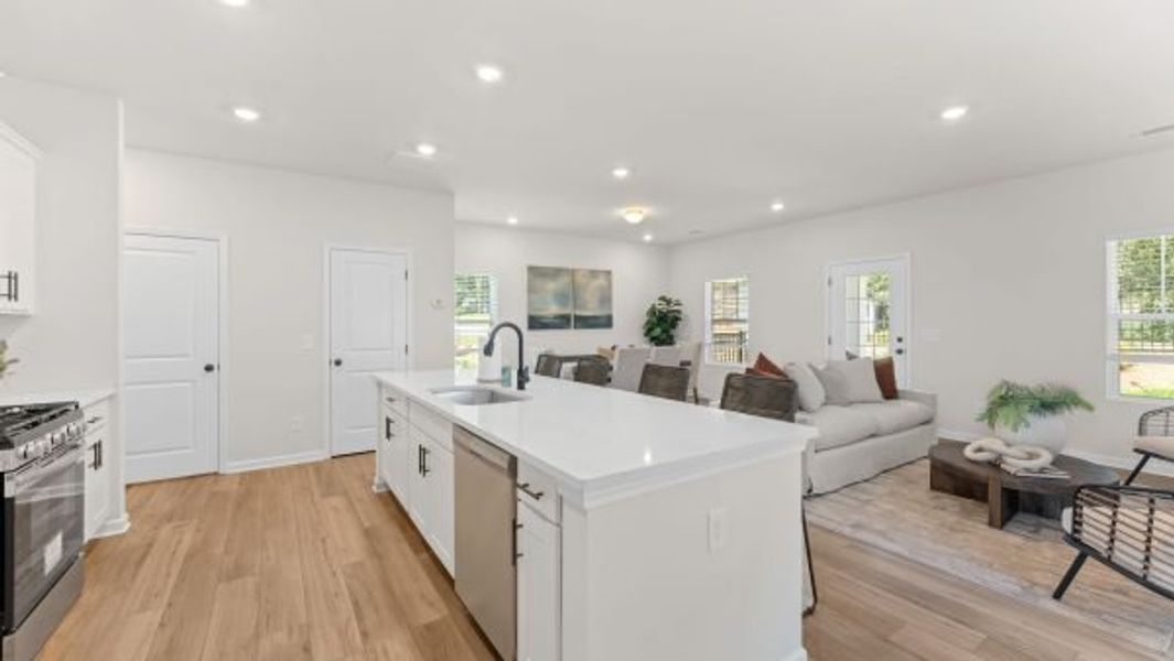 Representative furnished interior of a home built from the Kinsley by Piedmont Residential in Magnolia Trace, Flowery Branch (Image 9).