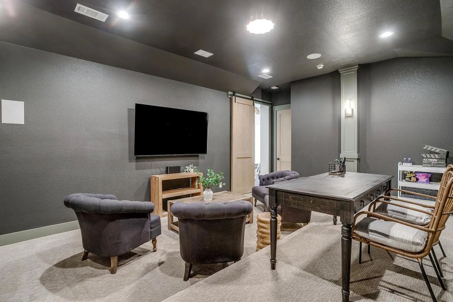 Representative furnished interior of a home built from the The Carley by Elmwood Custom Homes in Matthews Farm, Venus (Image 13).