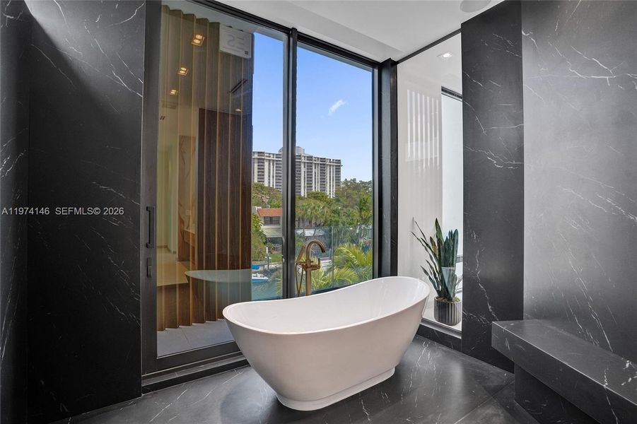 Furnished interior view inside a new home in , Miami Shores (Image 40).