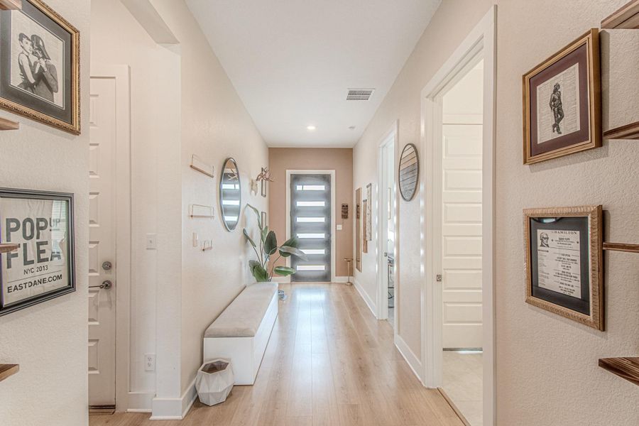 Home entrance and foyer