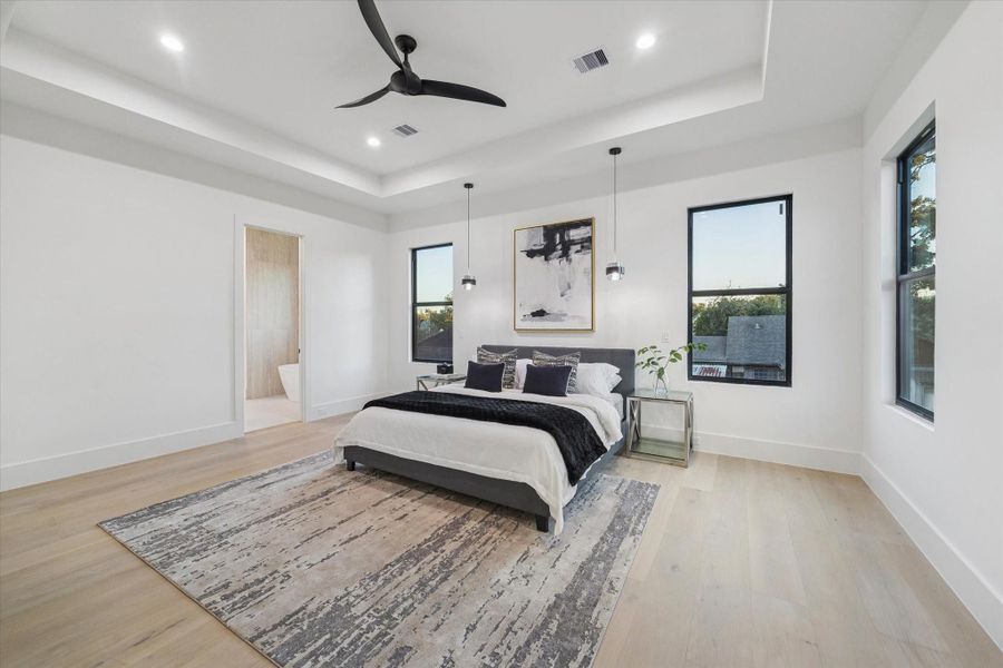 Furnished interior view inside a new home in , Houston (Image 18).