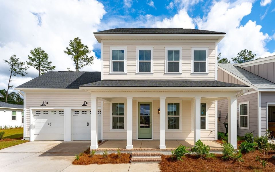 Representative exterior photo of a completed home built from the Preston by Brookfield Residential in Single Family Homes at Nexton, Summerville, SC (Image 22).