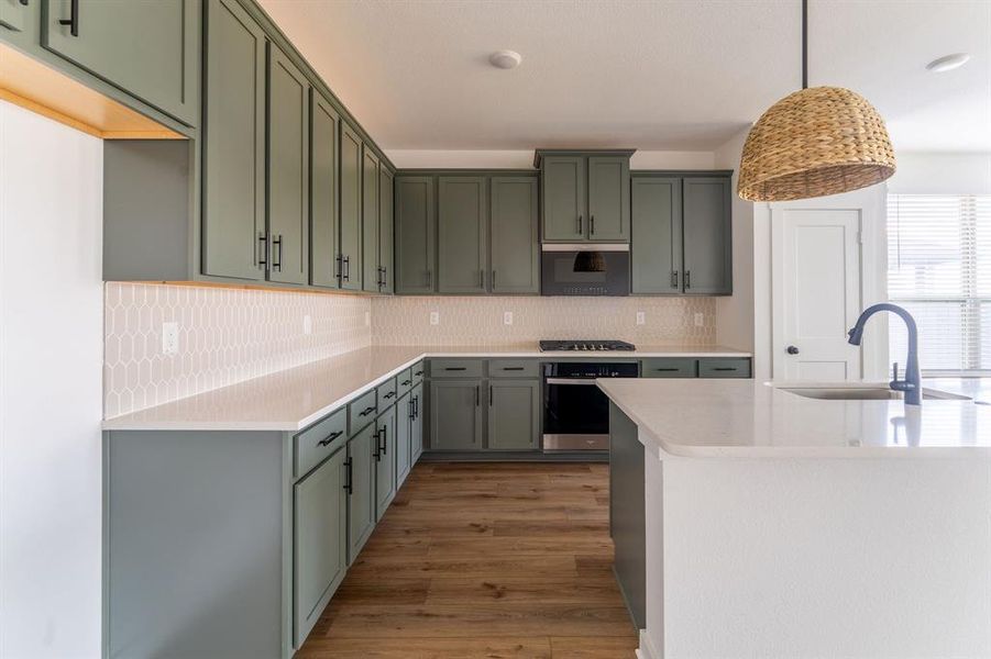 Furnished interior view inside a new home in Prairie Ridge at Goodland, Midlothian (Image 11).