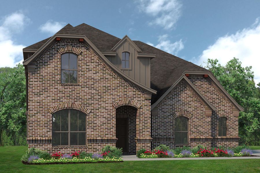 Representative exterior photo of a completed home built from the Concept 2870 by Risewell Homes in Silo Mills, Joshua, TX (Image 13). Representative exterior photo of a completed home built from the Concept 2870 by Risewell Homes in Silo Mills, Joshua, TX (Image 13).