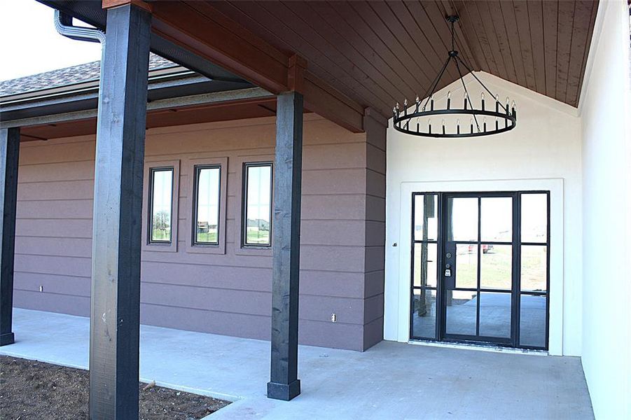 Exterior details and patio area of a home in , Crawford (Image 20).