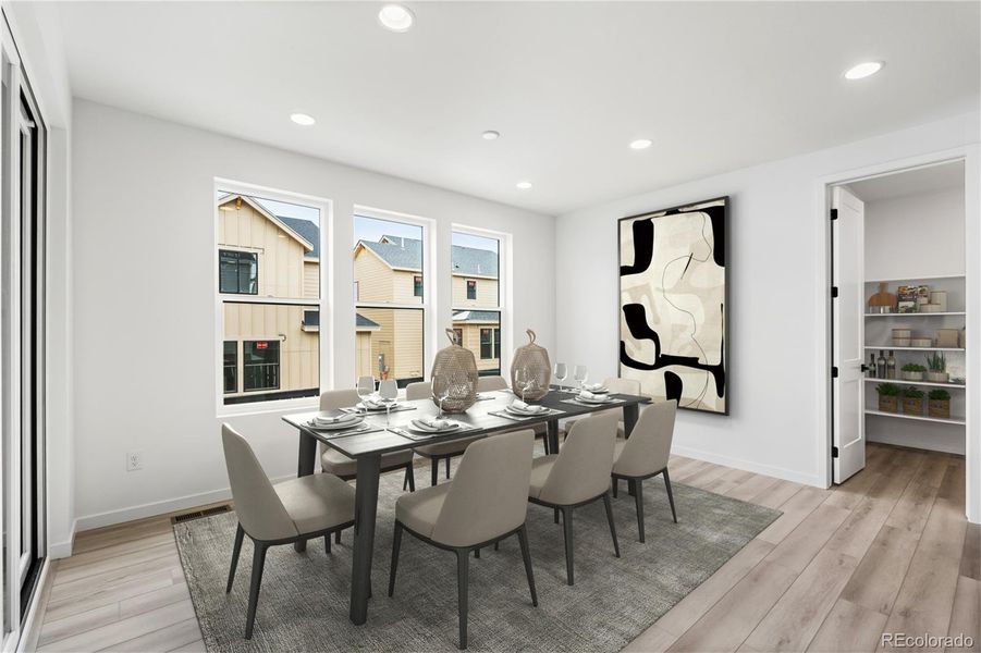 Furnished interior view inside a new home in Stargaze at Solstice, Littleton (Image 7).