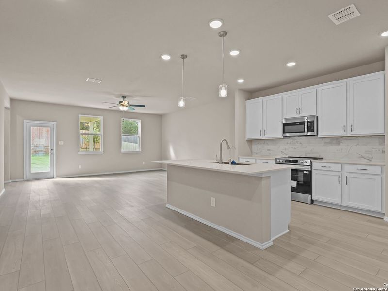 Furnished interior view inside a new home in Royal Crest, San Antonio (Image 5).