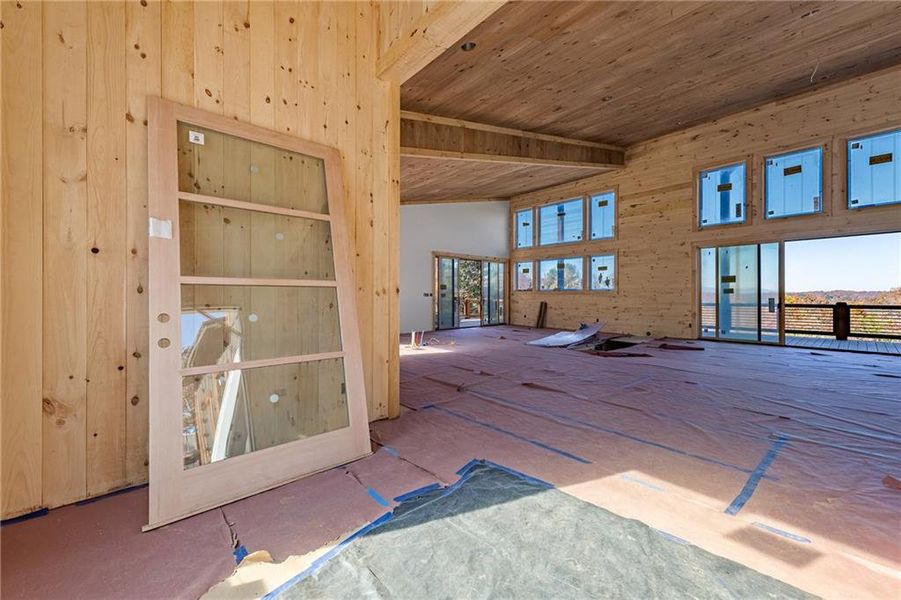 In-progress construction of a new home in , Blue Ridge, GA (Image 22).