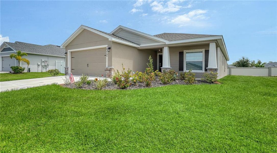 Front exterior of a new home in , Palmetto, FL, highlighting curb appeal (Image 23).