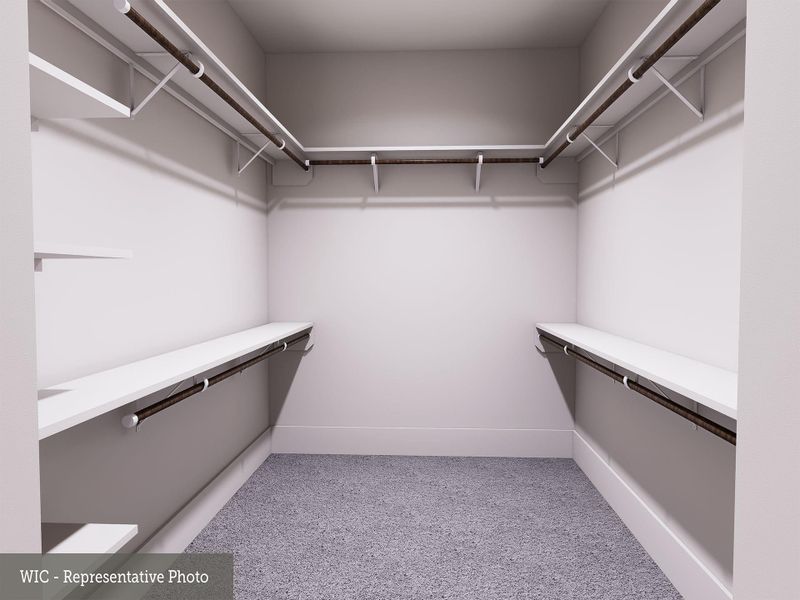 REPRESENTATIVE PHOTO: BIG walk in closet at master