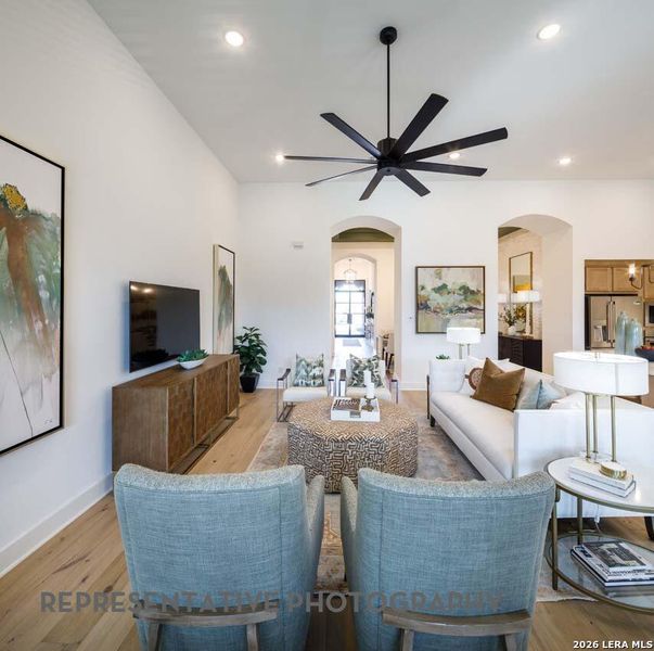 Furnished interior view inside a new home in La Cima, San Marcos (Image 23).