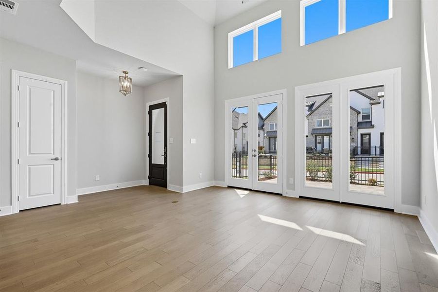 Spacious, unfurnished interior of a new home in Walsh: Townhomes - The Patios, Aledo (Image 21). Spacious, unfurnished interior of a new home in Walsh: Townhomes - The Patios, Aledo (Image 21).