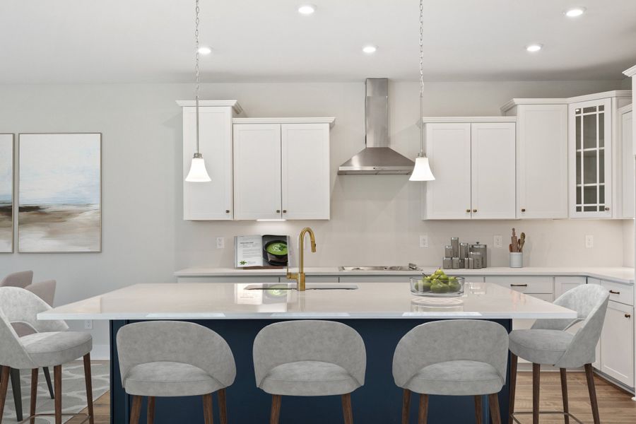 Kitchen with spacious island