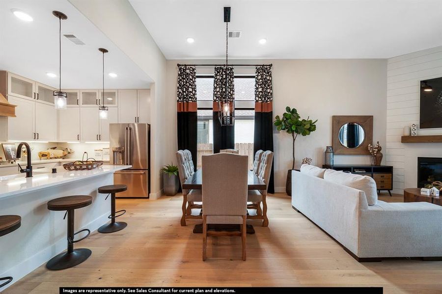 Furnished interior view inside a new home in La Terra, Celina (Image 9).