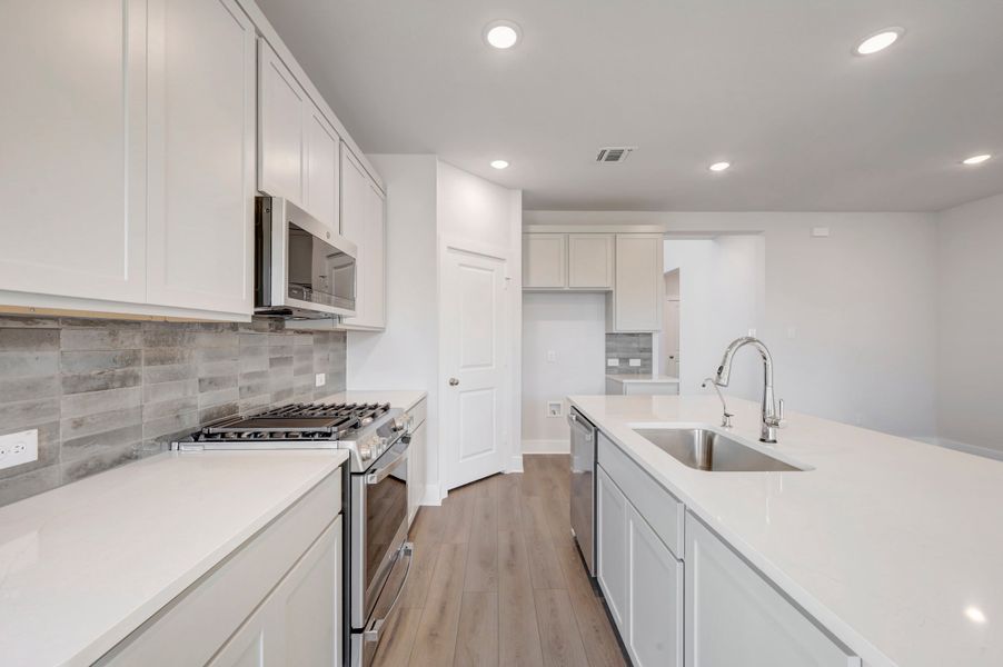 Furnished interior view inside a new home in The Meadows, Denton (Image 6).