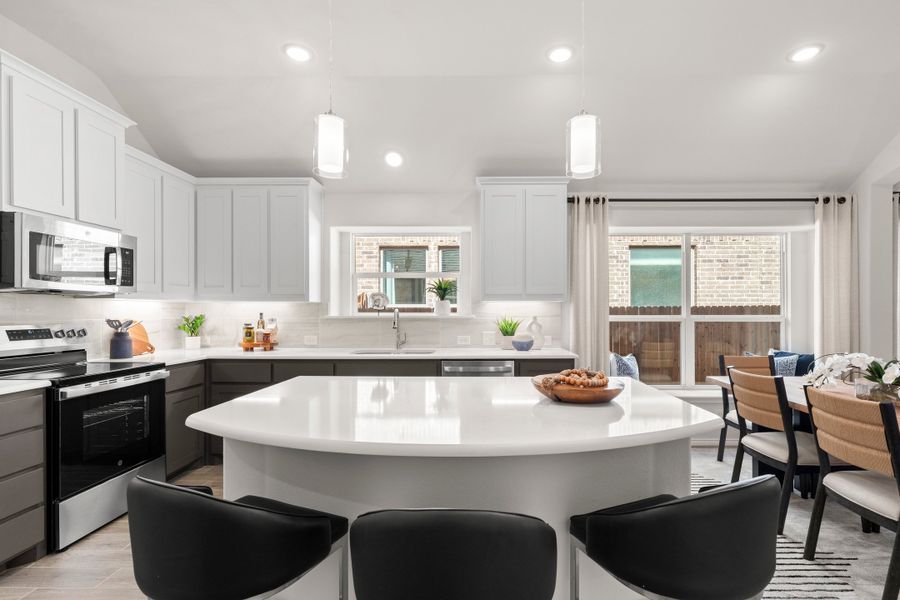 Representative furnished interior of a home built from the Concept 2065 by Risewell Homes in Summer Crest, Fort Worth (Image 7).