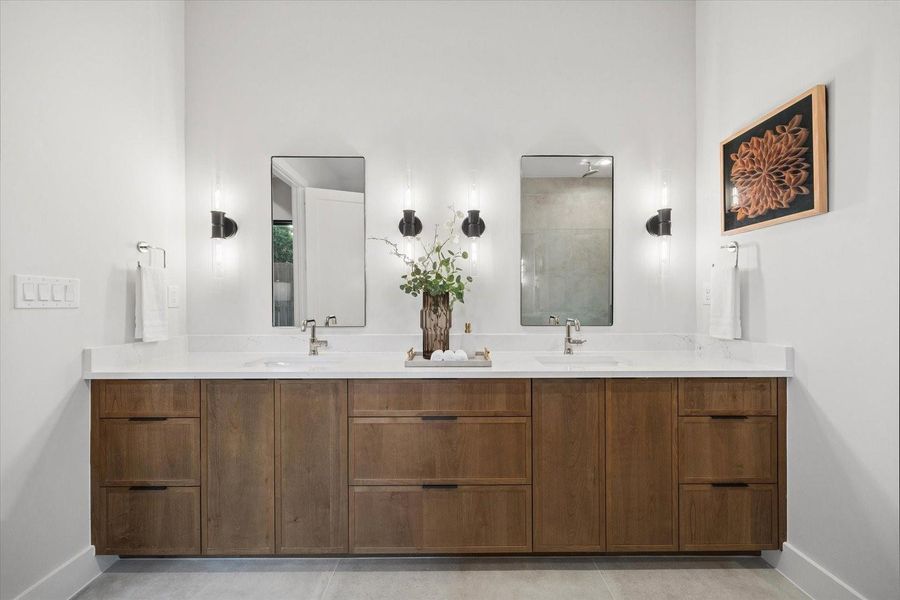 Furnished interior view inside a new home in , Houston (Image 23).