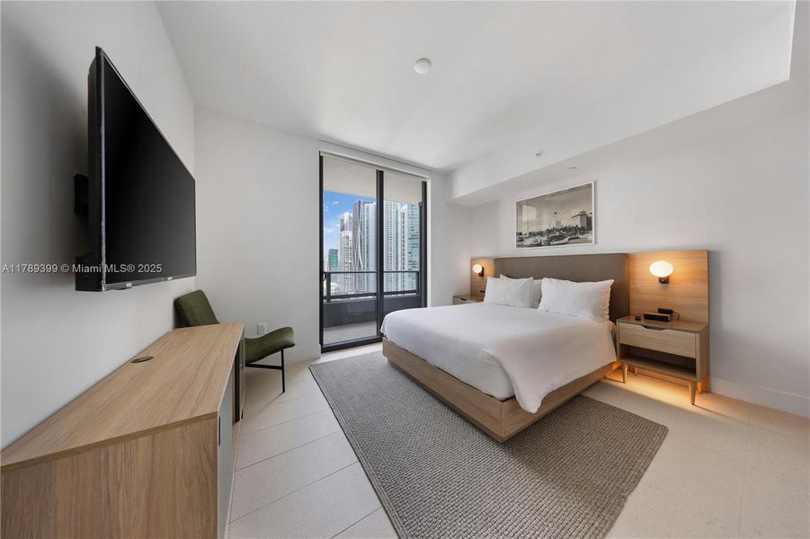 Furnished interior view inside a new home in , Miami (Image 11).