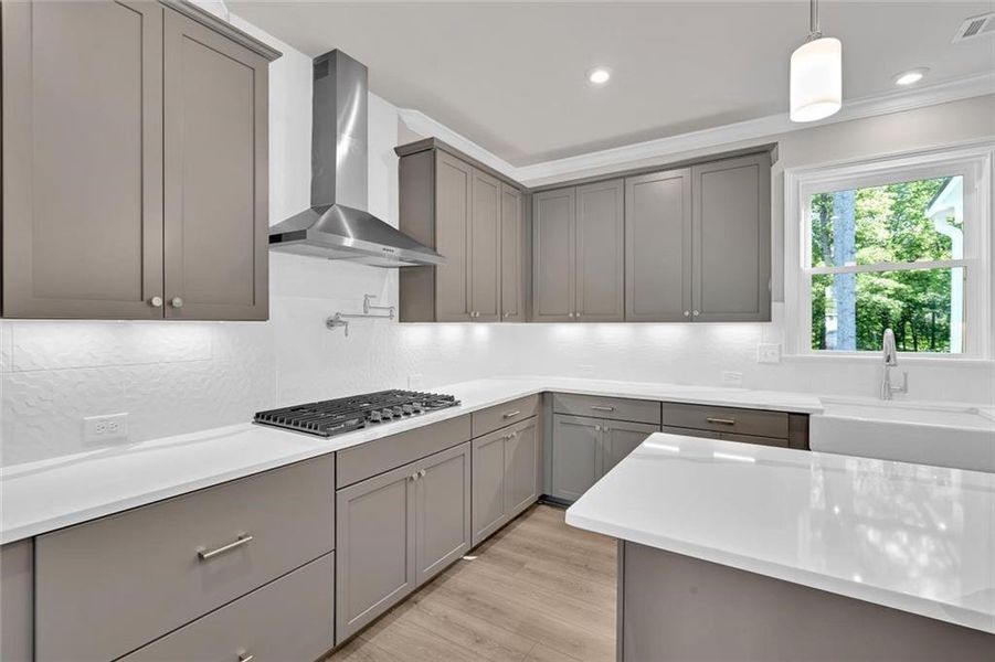 Furnished interior view inside a new home in Ford Landing, Acworth (Image 5).