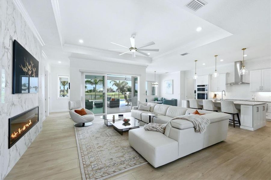 Furnished interior view inside a new home in , Placida (Image 36).