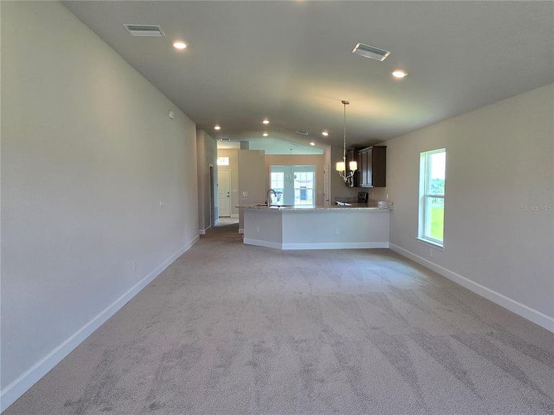 great room view from back door