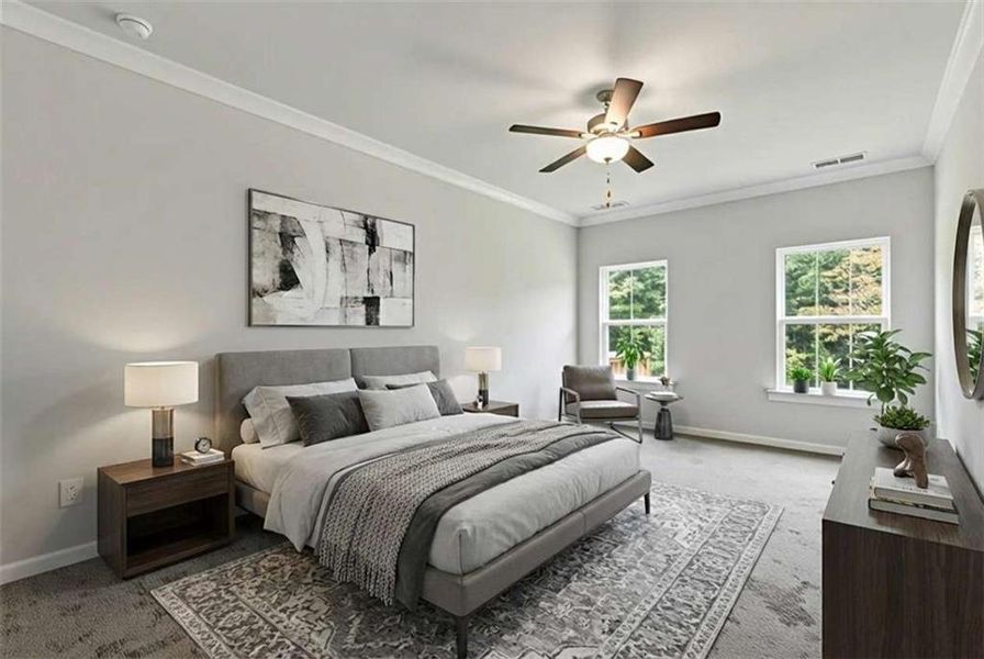 Furnished interior view inside a new home in High Shoals, Dallas (Image 9).