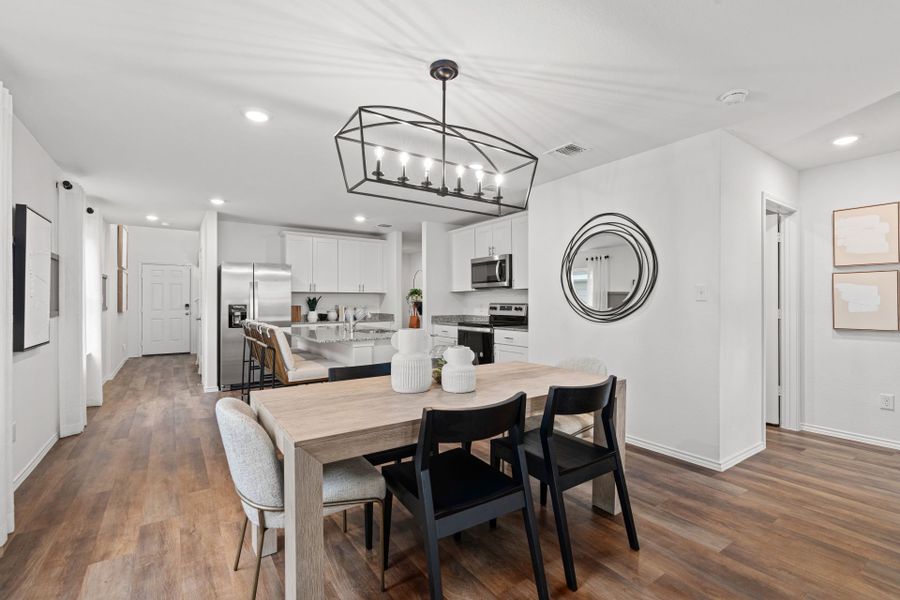 Furnished interior view inside a new home in Meadows at Clear Springs, New Braunfels (Image 8).