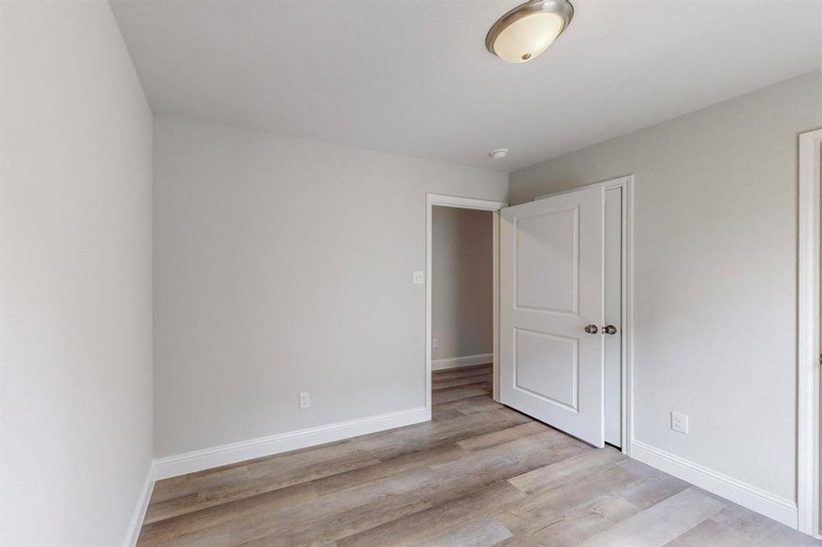 Unfurnished room featuring light hardwood / wood-style flooring