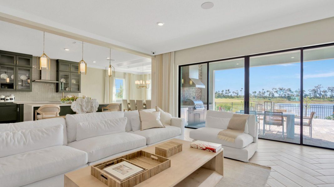 The Living Room of another Grand Sabal Model which is available at Serengeti.