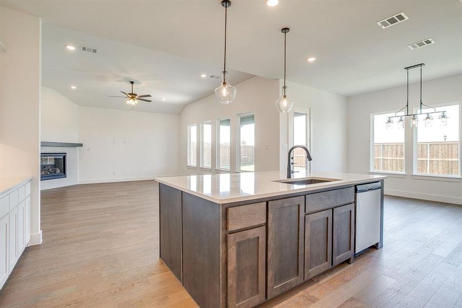 Furnished interior view inside a new home in Pecan Grove, Burleson (Image 6).