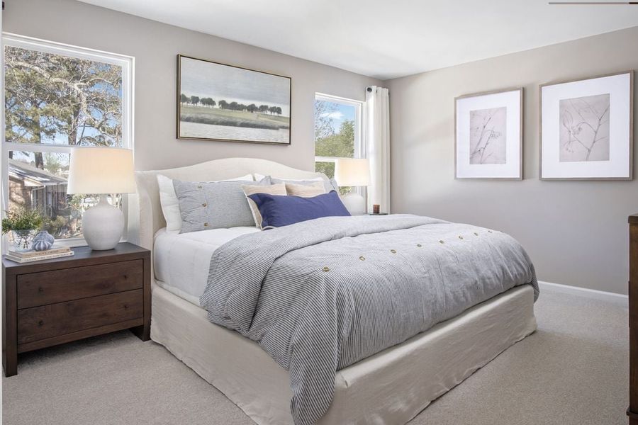 Representative furnished interior of a home built from the Plan 1601 Modeled by KB Home in Richland Reserve, Raleigh (Image 5). Representative furnished interior of a home built from the Plan 1601 Modeled by KB Home in Richland Reserve, Raleigh (Image 5).