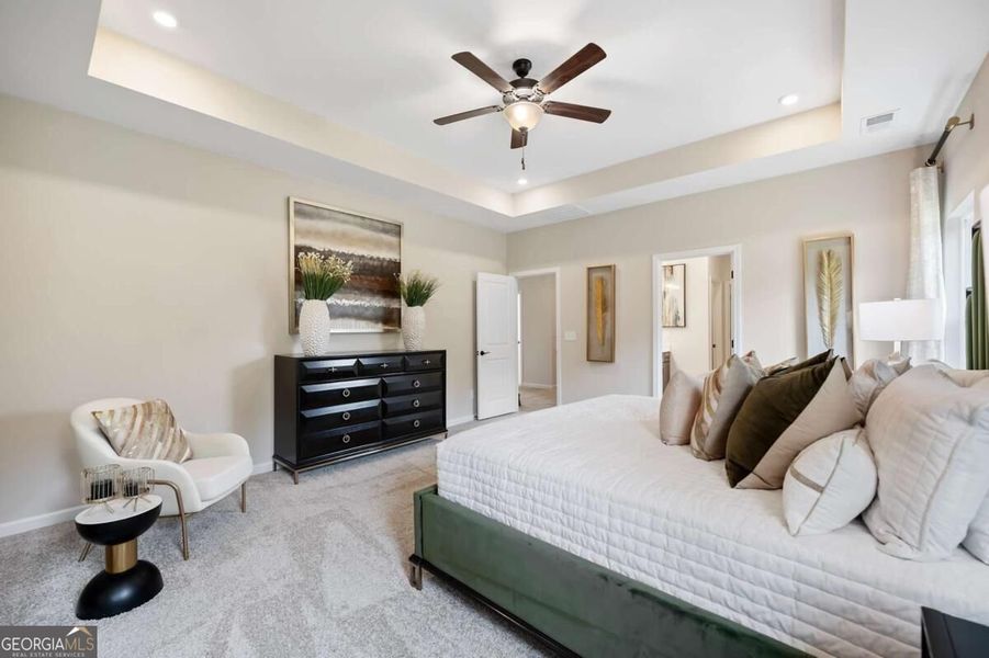 Furnished interior view inside a new home in Cobblestone Crossing Commons, Byron (Image 21).