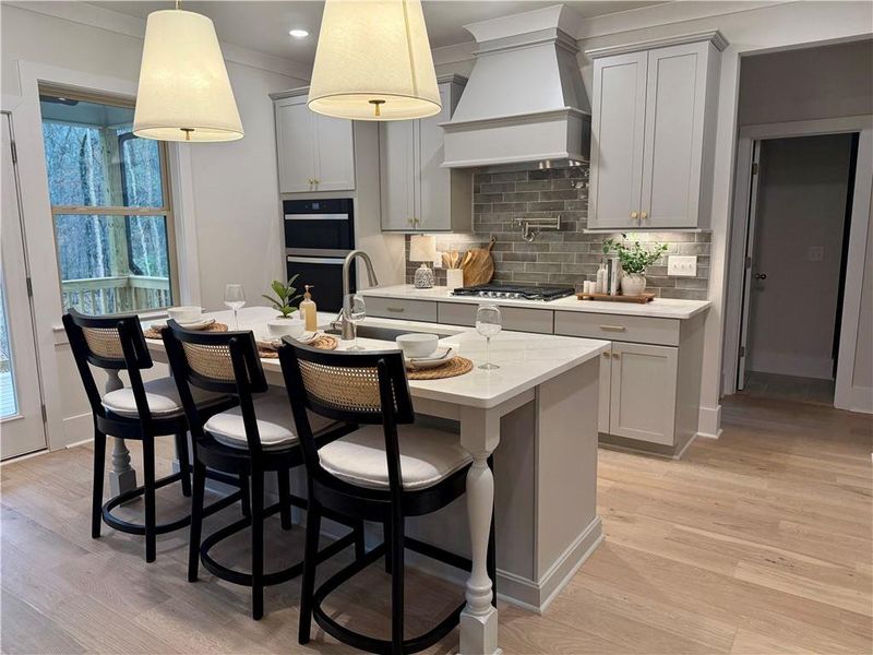 Furnished interior view inside a new home in , Suwanee (Image 2). Furnished interior view inside a new home in , Suwanee (Image 2).