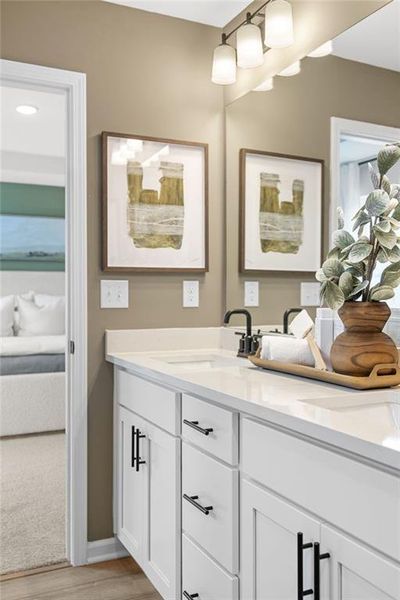 Furnished interior view inside a new home in The Bluffs, Canton (Image 26).
