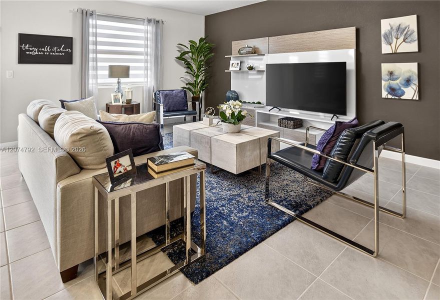Furnished interior view inside a new home in Acacia Groves, Miami (Image 17).