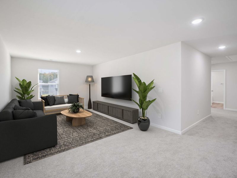 Furnished interior view inside a new home in Marshburn Landing - Signature Series, Wendell (Image 11).