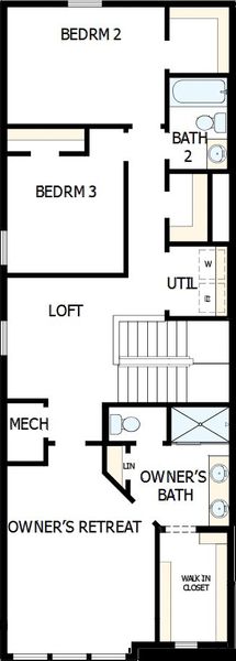 2D floor plan layout of this home in Westerly Park at Wildlight – Overlook Collection, Yulee, FL (Image 3). 2D floor plan layout of this home in Westerly Park at Wildlight – Overlook Collection, Yulee, FL (Image 3).
