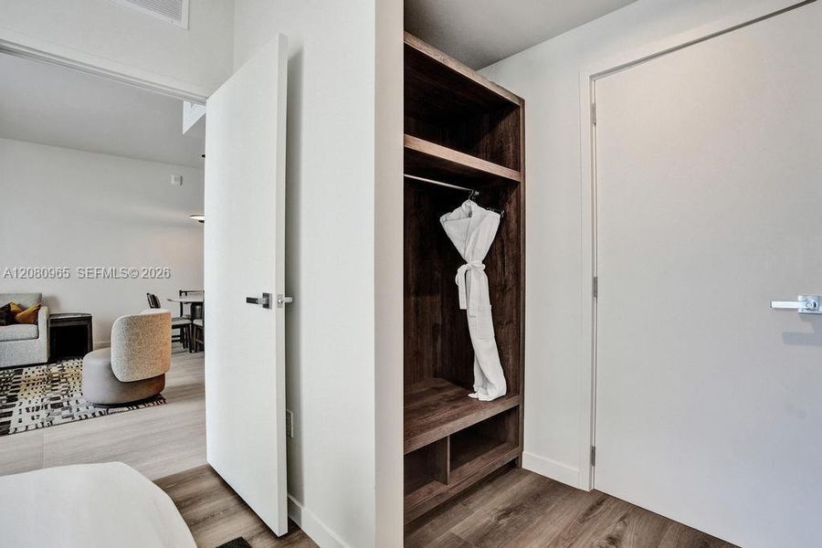 Furnished interior view inside a new home in , Miami (Image 26).