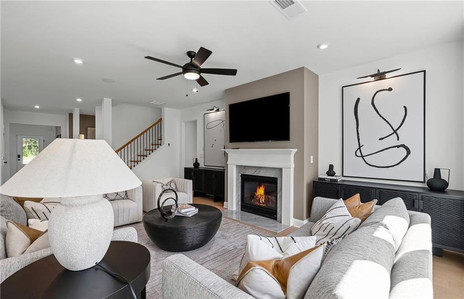 Furnished interior view inside a new home in Creekside at Skelton, Jefferson (Image 11).
