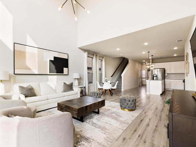 Furnished interior view inside a new home in , Forney (Image 14). Furnished interior view inside a new home in , Forney (Image 14).