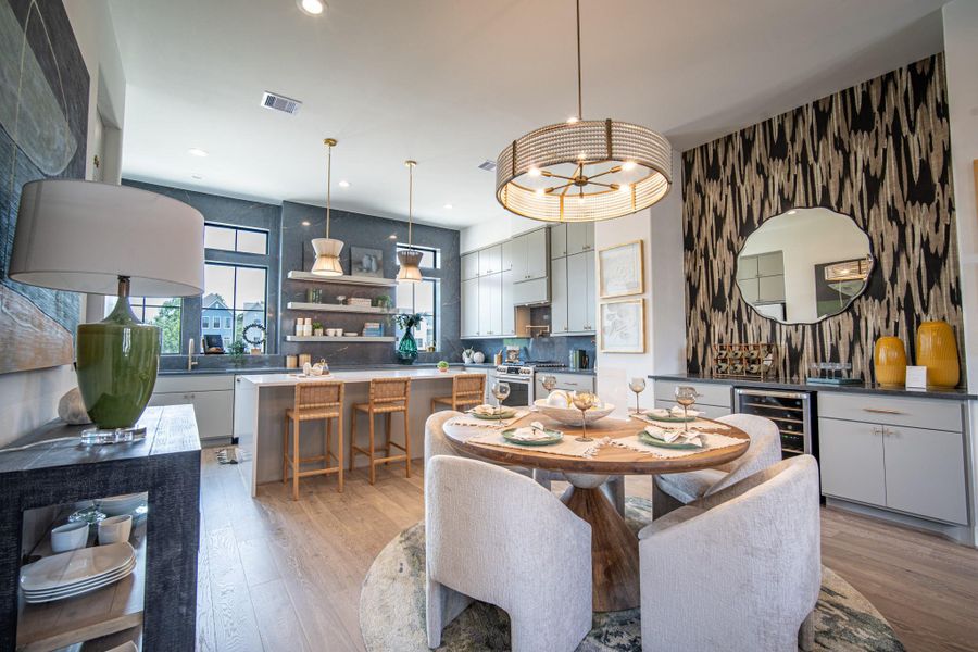 Furnished interior view inside a new home in Spring Valley Creek, Houston (Image 17).