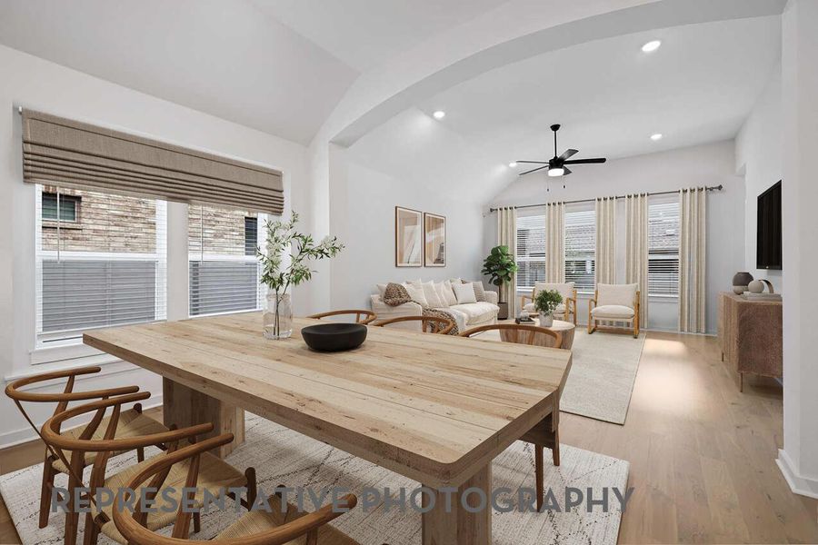 Furnished interior view inside a new home in Wolf Ranch, Georgetown (Image 10).