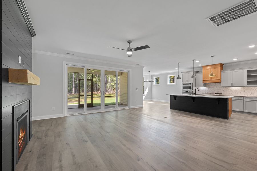Representative unfurnished interior of a home built from the The Bradley by RobuckHomes in Baylee Ridge, Selma (Image 151). Representative unfurnished interior of a home built from the The Bradley by RobuckHomes in Baylee Ridge, Selma (Image 151).