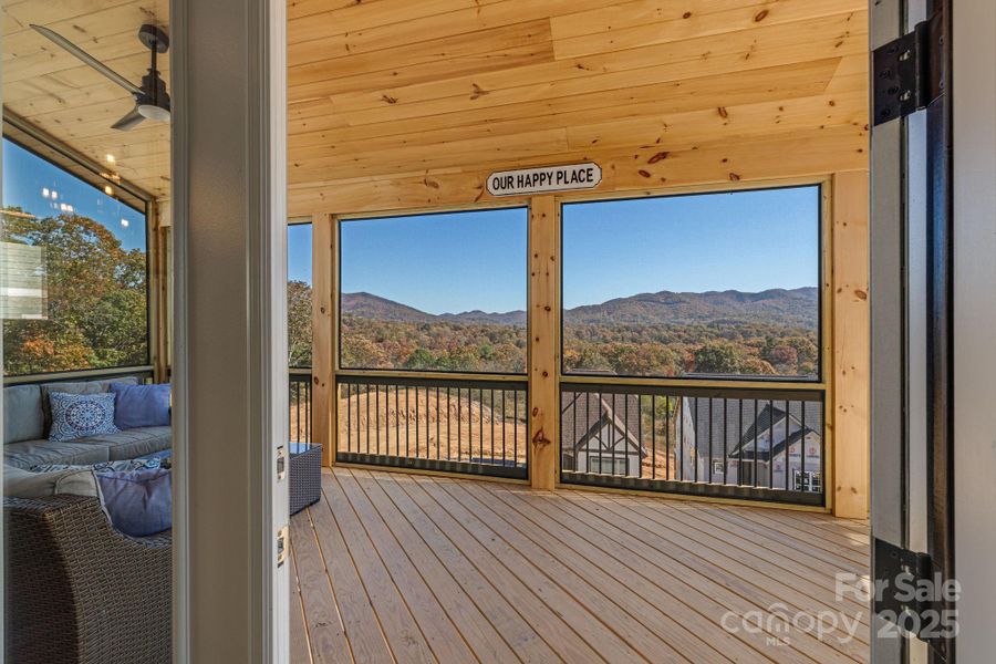 Exterior details and patio area of a home in , Black Mountain (Image 26).